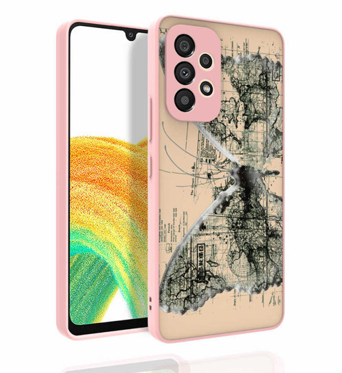 Galaxy A53 5G Kılıf Desenli Kamera Korumalı Parlak Nora Kılıf - NO4
