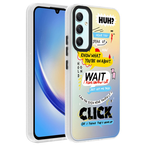 Galaxy A34 Kılıf Desenli Dragon Sert Kılıf - Kelimeler