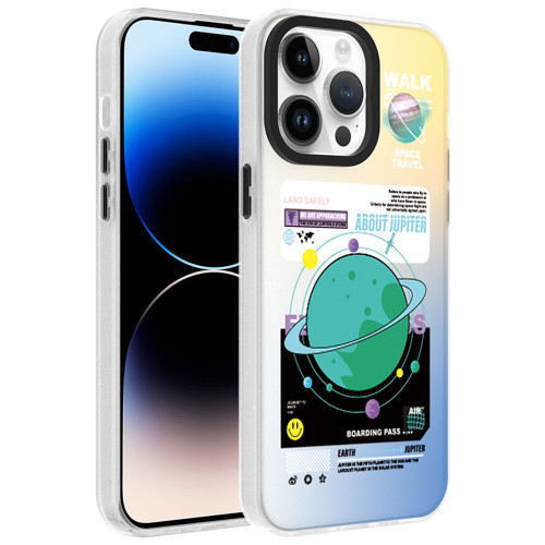 iPhone 14 Pro Kılıf Desenli Dragon Sert Kılıf - Gezegen