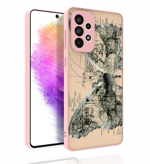 Galaxy A73 Kılıf Desenli Kamera Korumalı Parlak Nora Kılıf - NO4