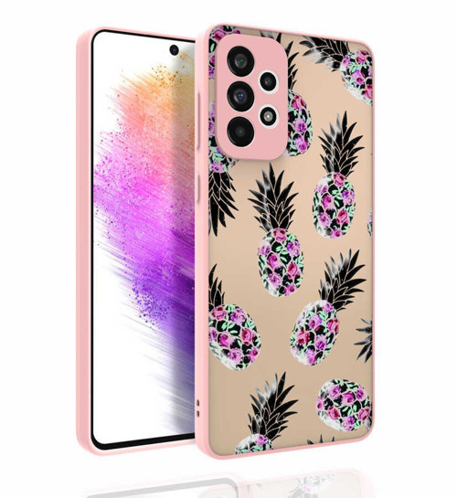 Galaxy A73 Kılıf Desenli Kamera Korumalı Parlak Nora Kılıf - NO1