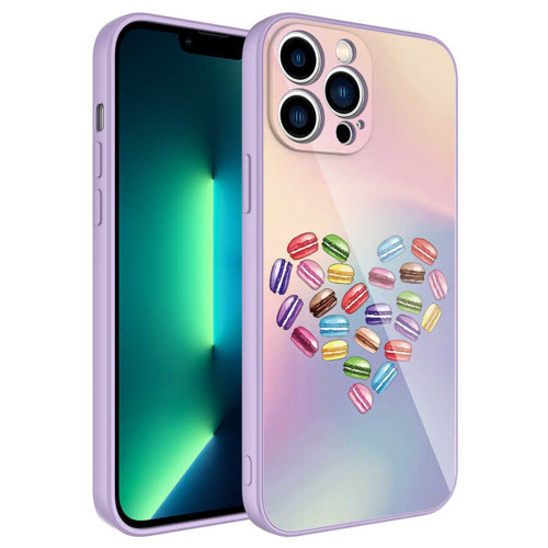 iPhone 13 Pro Kılıf Kamera Korumalı Desenli Sert Silikon Epoksi Kılıf - NO1