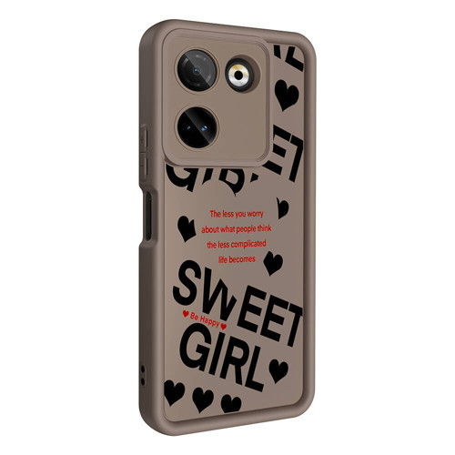 Tecno Camon 20 Pro 4G Kılıf Kamera Korumalı Baskılı Arka Yüzey Klas Kılıf - Siyah