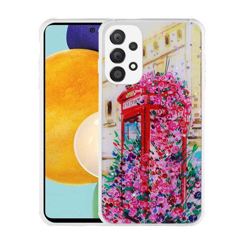 Galaxy A23 Kılıf Simli Desenli Kamera Korumalı Parlak Popy Kılıf - Kulübe