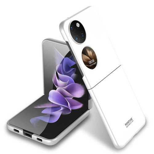 Huawei P50 Pocket Kılıf Sert Kıpta Kılıf - Beyaz