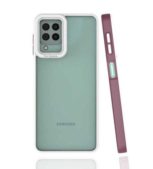 Galaxy M22 Kılıf Mima Kılıf - Mürdüm