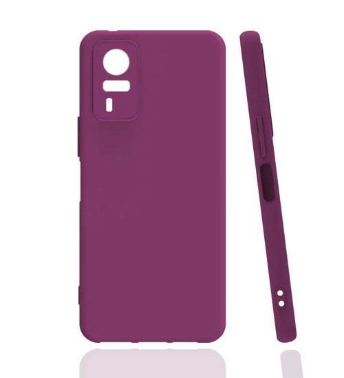 Vivo Y51 Kılıf Biye Silikon - Mor