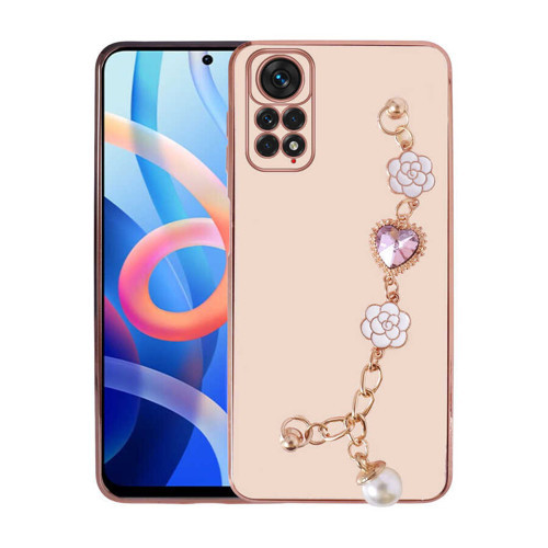 Xiaomi Redmi Note 11 Pro 5G Kılıf El Tutamaçlı Kamera Korumalı Taka Silikon Kılıf - Pembe