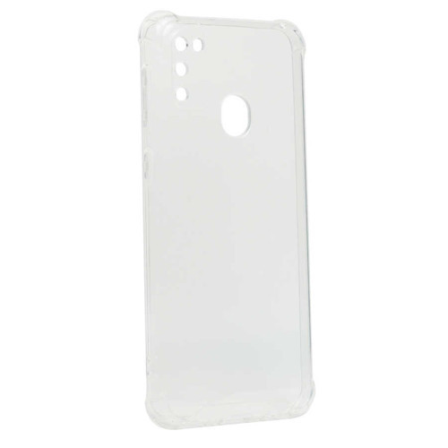 Galaxy M21 Kılıf Kamera Korumalı Nitro Anti Shock Silikon - Renksiz