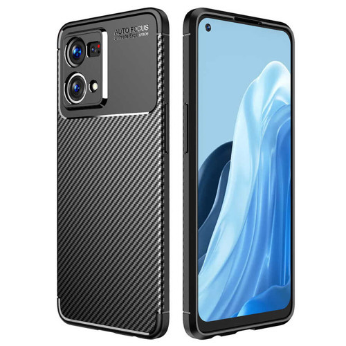 Oppo Reno 7 4G Kılıf Negro Silikon Kılıf - Siyah