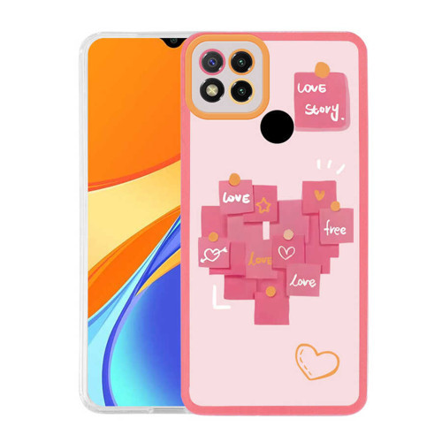 Xiaomi Redmi 9C Kılıf M-Fit Desenli Kılıf - Love Story No2