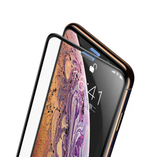 iPhone 15 Pro Ahize Toz Önleyici Anti-Dust Temperli Ekran Koruyucu - Siyah