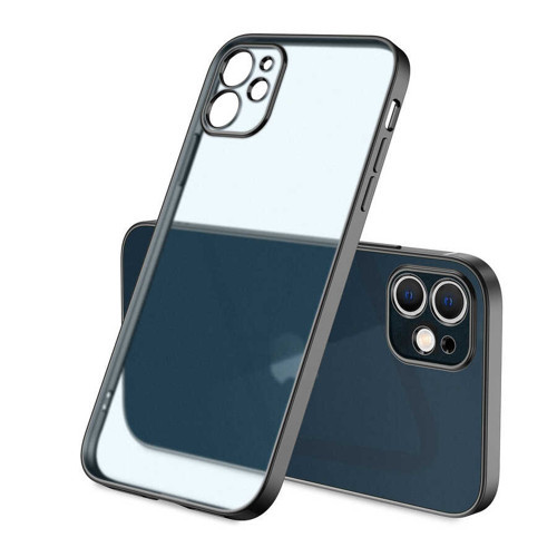 iPhone 12 Kılıf Mat Gbox Kılıf - Siyah