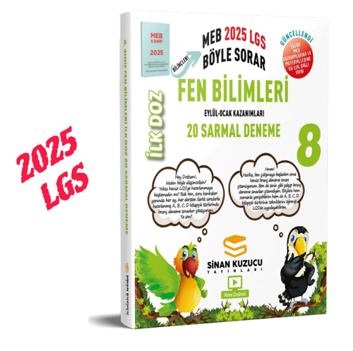 2025 8. Sınıf LGS Fen Bilimleri İlk Doz Sarmal Branş Denemeleri 