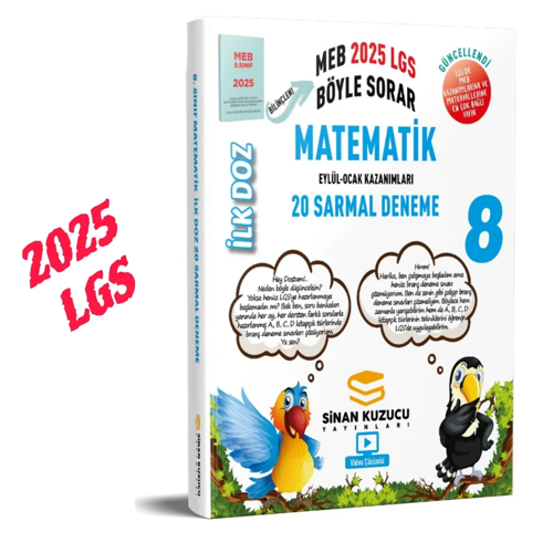 2025 8. Sınıf LGS Matematik İlk Doz Sarmal Branş Denemeleri