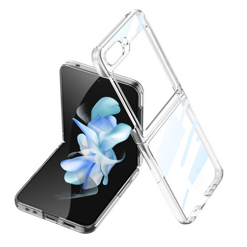 Galaxy Z Flip 5 Kılıf Kıpta Lensli Kılıf - Renksiz