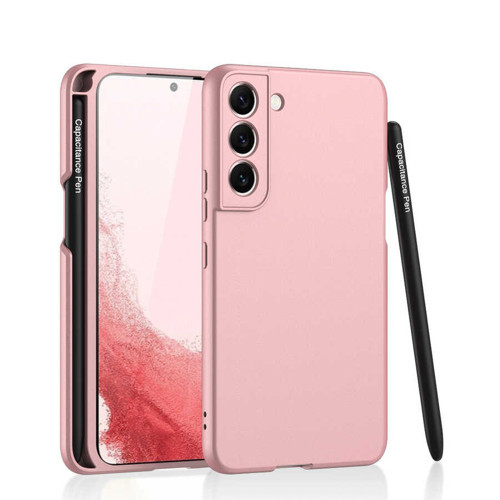 Galaxy S22 Plus Kılıf Kalemli Kıpta Kılıf - Rose Gold