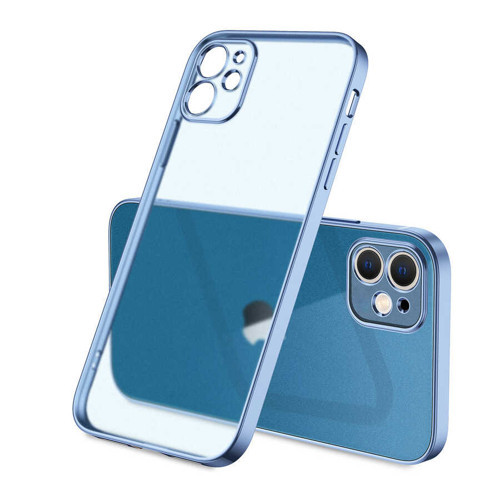 iPhone 11 Kılıf Mat Gbox Kılıf - Mavi