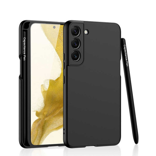 Galaxy S22 Plus Kılıf Kalemli Kıpta Kılıf - Siyah