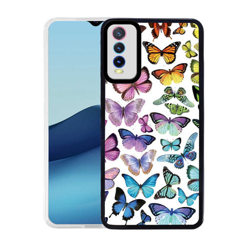 Vivo Y20S Kılıf M-Fit Desenli Kılıf - Butterfly No3