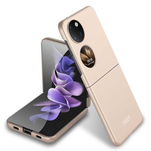 Huawei P50 Pocket Kılıf Sert Kıpta Kılıf - Gold