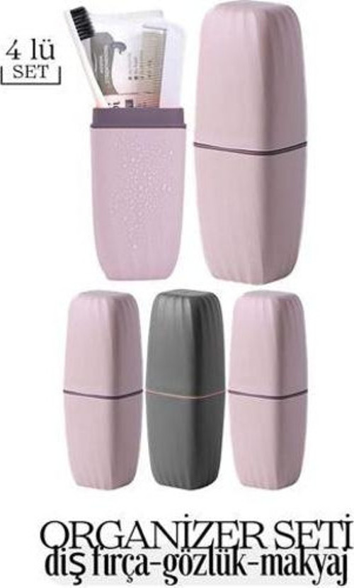 Organizer Kutu 4 lü Set Diş Fırça Gözlük Kozmetik 718938