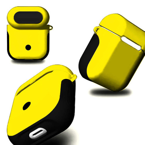 Airpods Kılıf Shockproof Silikon - Sarı