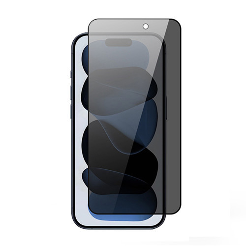 iPhone 17 Air Rika Premium Privacy Temperli Cam Ekran Koruyucu - Siyah
