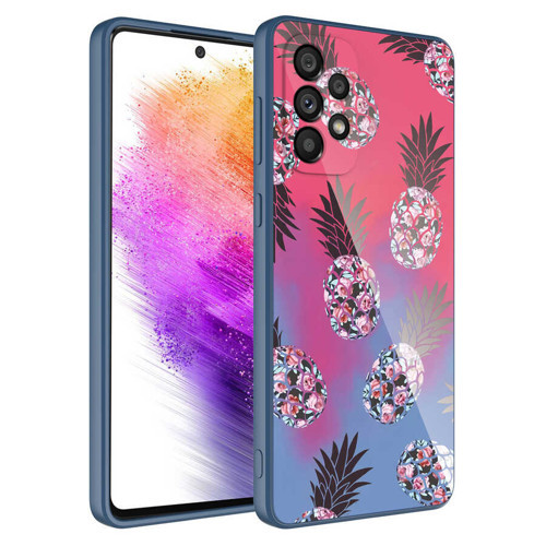 Galaxy A23 Kılıf Kamera Korumalı Desenli Sert Silikon Epoksi Kılıf - NO3