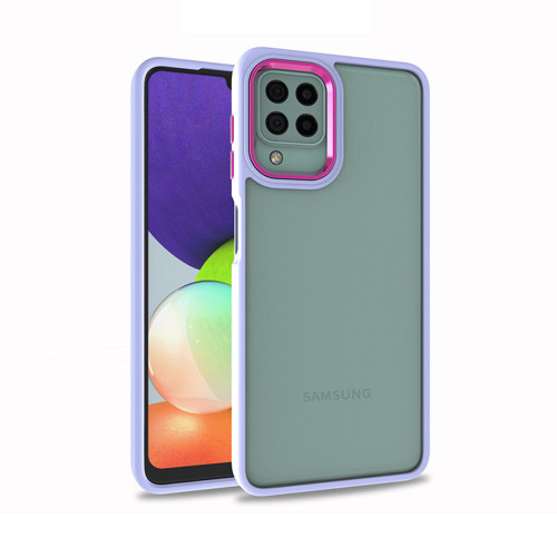 Galaxy A12 Kılıf Flora Kılıf - Lila