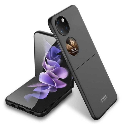 Huawei P50 Pocket Kılıf Sert Kıpta Kılıf - Siyah