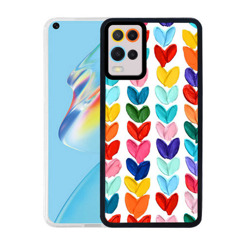 Oppo A54 4G Kılıf M-Fit Desenli Kılıf - Heart No6