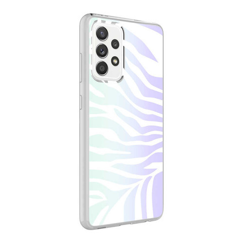 Galaxy A52 Kılıf M-Blue Desenli Kılıf - Zebra No1