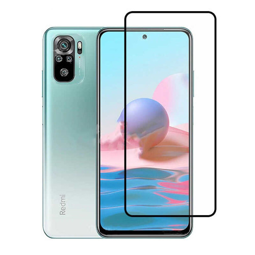 Xiaomi Poco M5S Kenarları Kırılmaya Dayanıklı Cam Ekran Koruyucu - Siyah