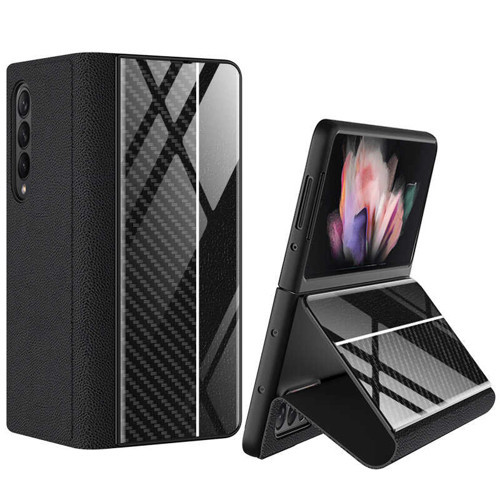 Galaxy Z Fold 3 Kılıf Droga Kılıf - Siyah-Beyaz