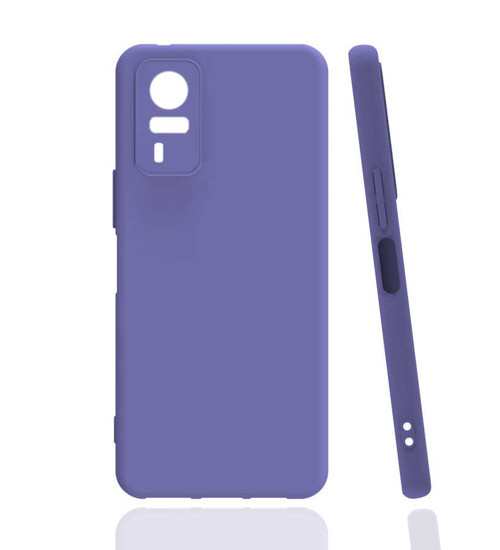 Vivo Y51 Kılıf Biye Silikon - Lila