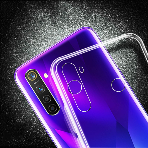 Realme 5 Pro Kılıf Süper Silikon Kılıf - Renksiz