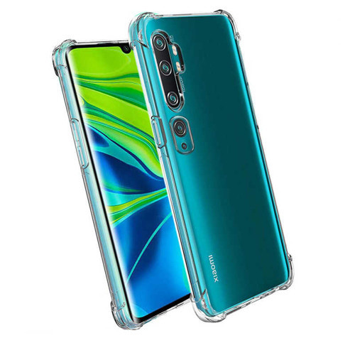Xiaomi Mi Note 10 Kılıf Nitro Anti Shock Silikon - Renksiz
