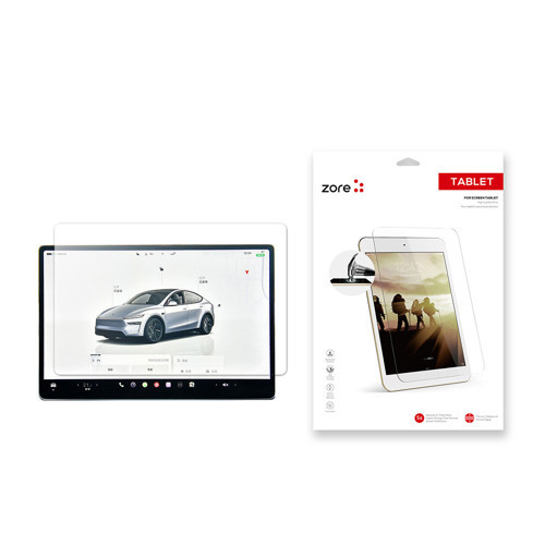 Tesla Model Y Yeni Seri 2in1 Nano Araç Multimedya Ekran Koruyucu - Şeffaf