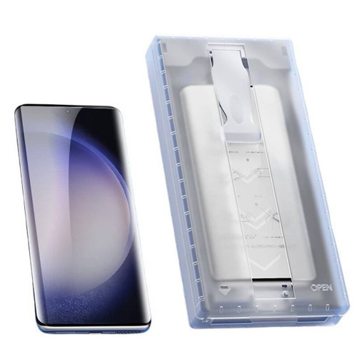 Galaxy S24 Ultra Uygulama Aparatlı 6in1 Easy Body Ekran Koruyucu - Siyah