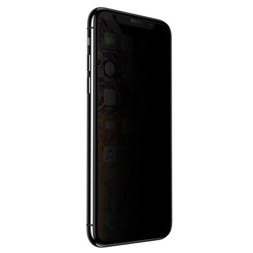 iPhone 15 Pro Anti-Dust Privacy Temperli Ekran Koruyucu - Siyah