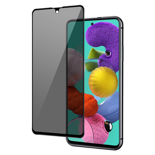 Galaxy A52 New 5D Privacy Temperli Ekran Koruyucu - Siyah