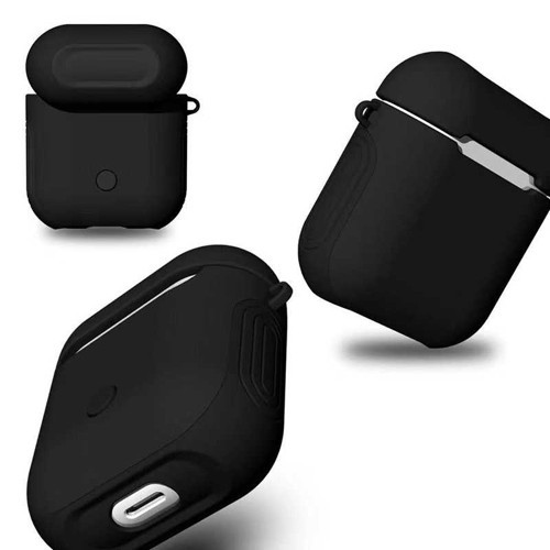 Airpods Kılıf Shockproof Silikon - Siyah