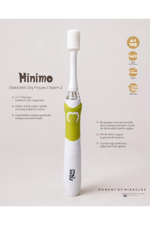 MİNİMO Elektrikli Diş Fırçası (Adım 2) – 4-7 Yaş