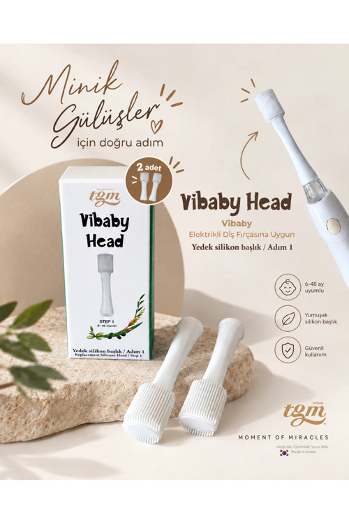 VİBABY Head (Ultra Premium Silikon Yedek Fırça Başlığı) – Adım 1