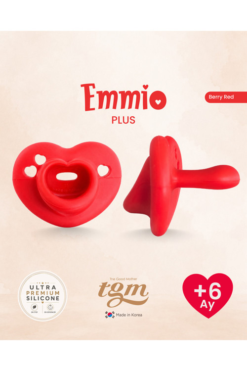 Ultra Premium Silikon Kalpli Emzik Plus (Berry Red)