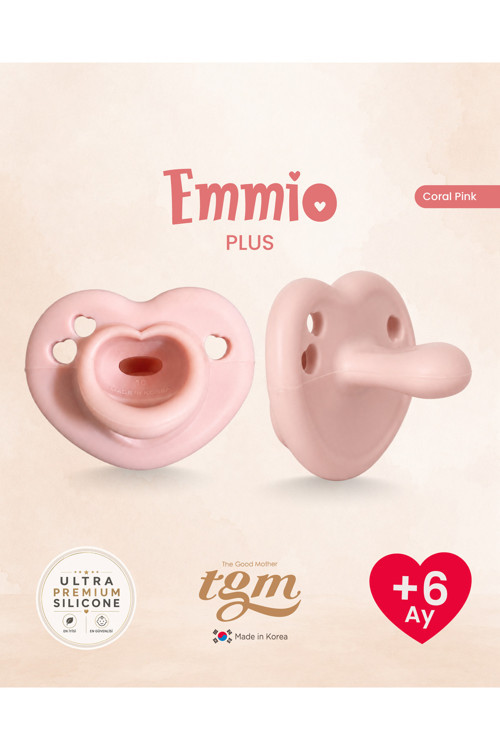 Ultra Premium Silikon Kalpli Emzik Plus (Coral pink)