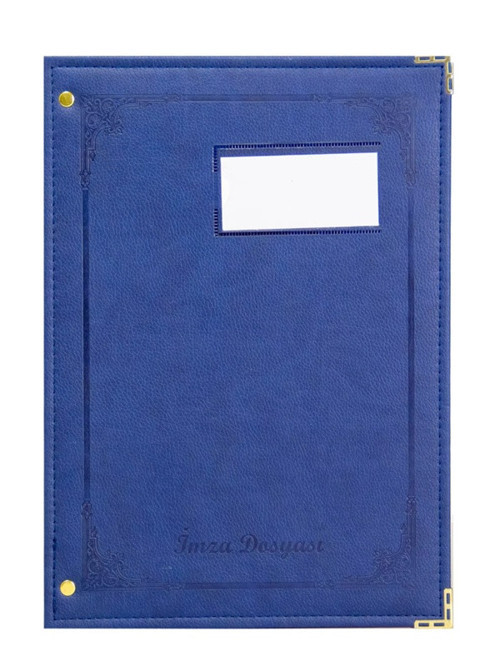 İmza Dosyası Lüx 24Lü Termo Deri 25X35Cm Lacivert