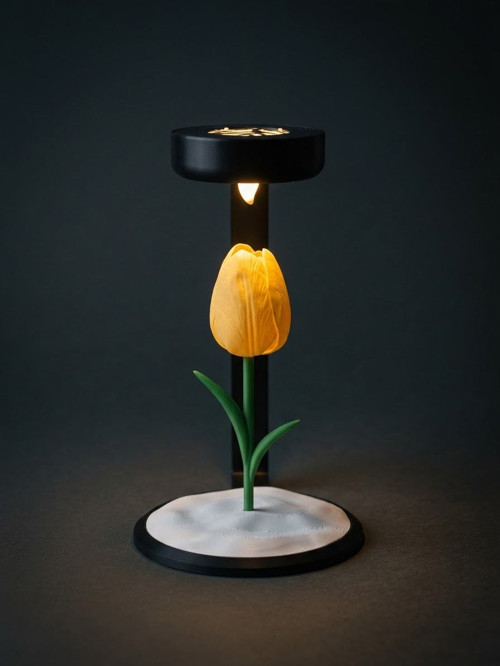 MOONLAMP Sarı Lale Dekoratif Hediyelik Lamba