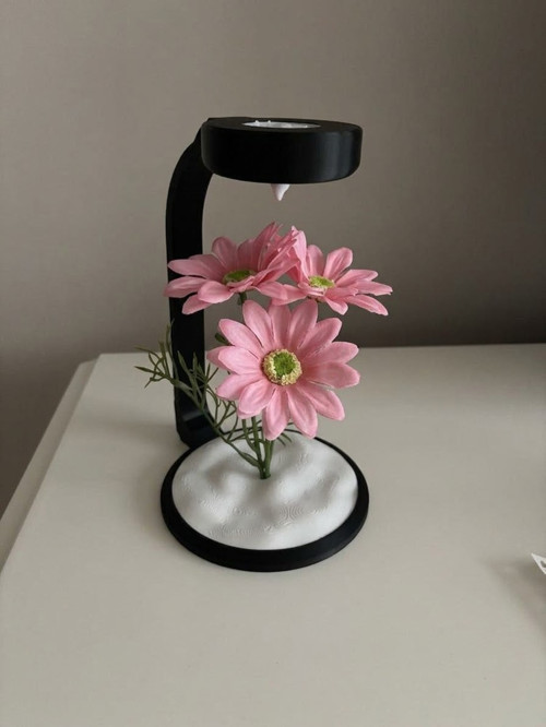 MOONLAMP Pembe Papatya Dekoratif Hediyelik Lamba